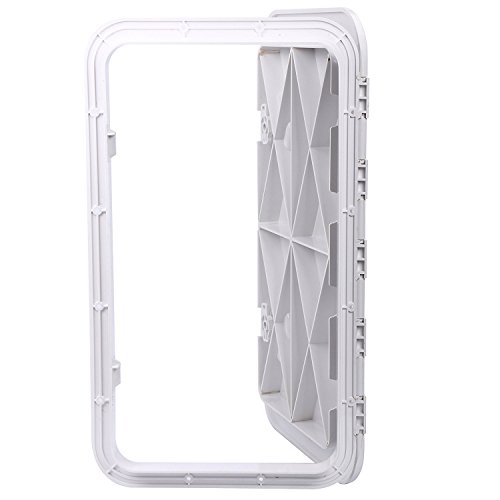 SEAFLO Marine Deck Access Hatch - 24" X 14" White ABS Low Profile Hatch With 180° Lid
