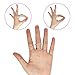 Ring Size Adjuster for Loose Rings - 4 Size 12 Pieces Invisible Ring Size Reducer with Scissors - Transparent Ring Sizer Tightener Ring Snuggies Fit Various Rings