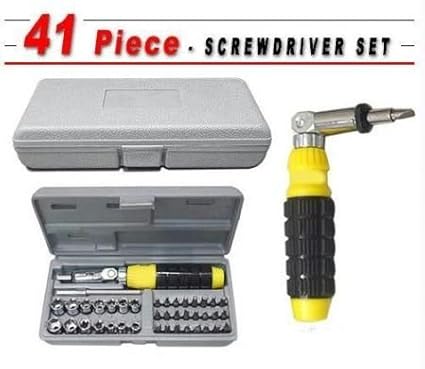 Aiwa Screwdriver and Socket Tool Kit Set 41 In 1 Pcs