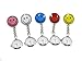 Nurse Pocket Watch with Clip, Smile Face Design, Pack of 5 Colors