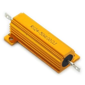 Electronics Salon 2pcs 100 Ohm 50w Wirewound Aluminum Housed Resistor Single Resistors Amazon Com Industrial Scientific