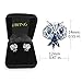 SBLING Blue Owl Stud Earrings Made with Austrian Crystals