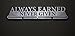 Allied Medal Hanger - Always Earned Never Given (Compact) - 18