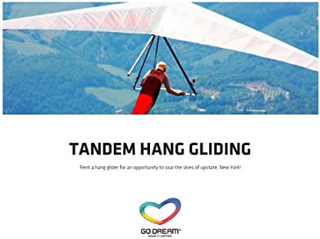 Tandem Hang Gliding Experience Gift Card New York Area - GO DREAM - Sent in a Gift Package