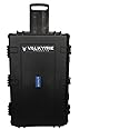 Valkyrie V133 Waterproof Rolling case with Customizable Foam - Waterproof Storage Box for Camping Accessories Cameras Drones - Hard Case Tool Box with Lock Hardware, Large (Black, 33.5 x 22.2 x 16.9)