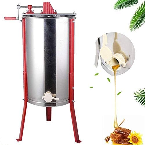 TUDIO Honey Extractor, Stainless Steel Honeycomb Spinner Manual 2 Frames Bee Honey Extractor Equipment Honey Centrifuge for Beekeeper, 88 * 39CM