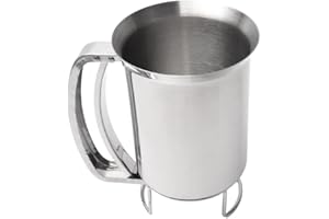 for Stainless Steel Batter Dispenser Pancakes and Pastries Mixing and Separating Baking Tarts Bread Kitchen Use 1-Piece