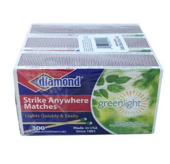 Diamond Greenlight Strike Anywhere Matches (3pk = 900 Total)