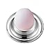 NUOLUX Egg Holders 4pcs Stainless Steel Round Egg Cups (Silver)