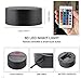 Thlevel 2X 3D Night LED Light Lamp Base + Remote Control + USB Cable Adjustable 7 Colors Decorative Lights for Child Room Bedroom (2Pcs Black)