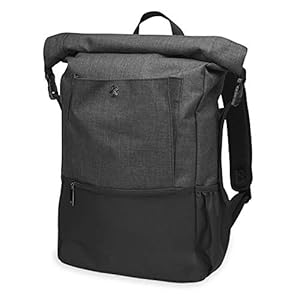 Gaiam Yoga Mat Bag Backpack | On-The-Move Roll Top Travel Carrier Daypack | Messenger Rucksack | Multiple Pockets, Laptop Divider, Padded Shoulder Straps, Large Capacity | Fits Most Size Mats
