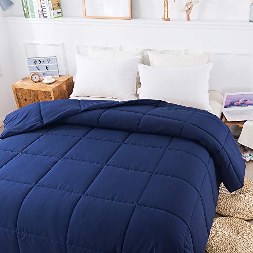 Cosybay Full Comforter Navy Blue, Down Alternative Bed Comforter