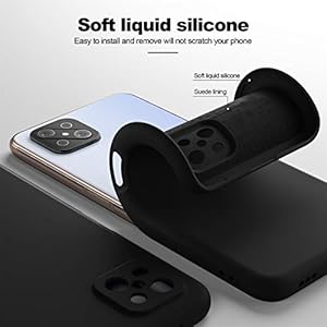 Cresee - Custodia in silicone per Oppo Reno 4Z 5G, con protezione per fotocamera, rivestimento in microfibra… - immagine 5