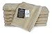 SALBAKOS 100% Turkish Cotton Washcloth Set of 12 13x13 inch | Heirloom Quality | Hotel & Spa Collection | Ultra Soft, Super Absorbent, Washcloth Towels | Made in Turkey (Taupe, 12 Washcloths)