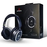 Artiste ANC100 Active Noise Cancelling Headphones with Airplane Adapter,Memory Foam Comfortable Headphones & Carrying Bag– Foldable Travel Headphones 2 Years Warranty