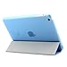 BESDATA Ultra Thin Magnetic Smart Cover for Apple iPad Mini 1st Generation [Wake/Sleep Function] Translucent Back Case + Screen Protector + Cleaning Cloth + Stylus (Sky Blue)