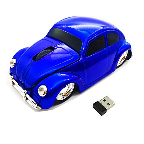 Kamouse 2.4G Car Shaped Wireless Mouse 3 Button Optical Ergonomic Computer Mouse with USB Receiver for PC Laptop Gift