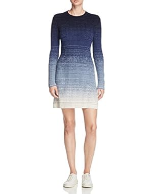 Women's Jiya Charmant Ombre Sweater Dress Jet Navy/Ivory Ombre Size Medium