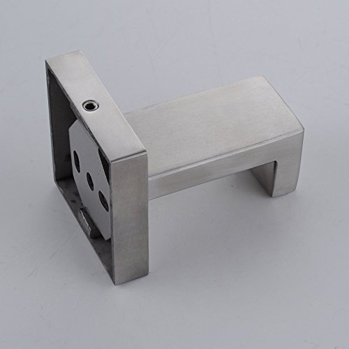 Leyden Bathroom Lavatory Stainless Steel Towel Hanger Coat Hanger Clothes Hanger Towel Hook Scarf Accessories Holder Cloakroom Organizer, Brushed Nickel
