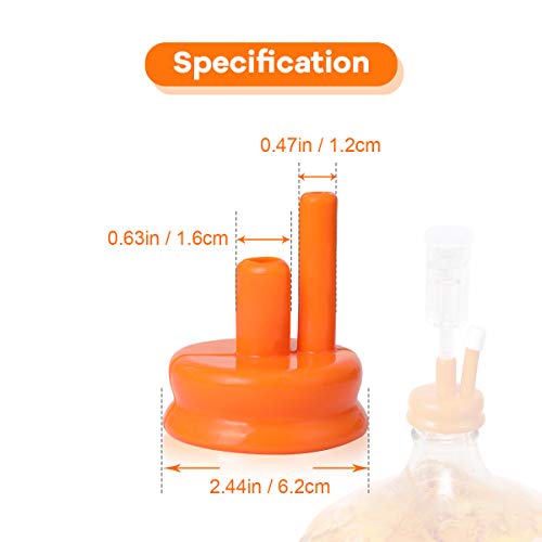 AIEVE Carboy Cap, 3 Pack Silicone Carboy Airlock Cap Fermentation Lids