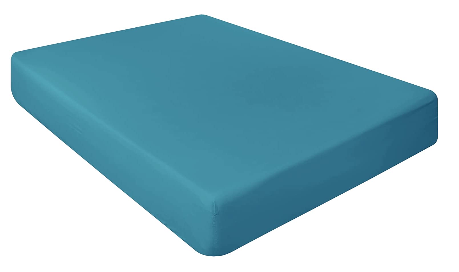 Pack of 2 Luxury Percale Cot Bed Fitted sheets available in 14 colours (Teal, 70x140x15 cm (Pack of 2))