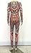 M.Brock Women Long Sleeve Bandage Bodycon Sequin Jumpsuit Tattoo Print Bodysuit