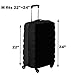 Cosmos® Black Color Stretch Fabric Luggage Suitcase Protector Cover fits Most 22