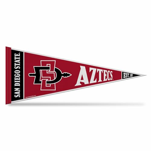 Rico Industries NCAA San Diego State Aztecs - SDSU Rally 12" x 30" Felt Wall Décor Pennant - Great for Home/Bed Room/Man Cave Décor at Amazon