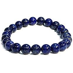 Natural Lapis Lazuli Elastic Bracelet for Women and