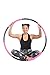 Balance 1 Weighted Slim & Exercise Hoop 3 lb (Dia. 40 inch) Large, 8-Segmented, Fuchsia