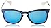 Ray-Ban RB4221 Square Sunglasses, Shot Blue Rubber/Light Green Mirrored Blue, 50 mm