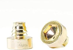 RTRHINOTUNING 100PCS Gold Wheel Rim Lip Rivets Nuts