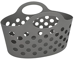 Basket with Handles 3 count Plastic Oval Carry