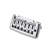 Andoer Tremolo Saddle Hardtail Bridge Metal Assembly for Electronic Stratocaster Strat Fender Guitar