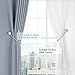 SPLF Magnetic Curtain Tiebacks with Unique Wooden Balls, 2 Pack Decorative Drapery Holdbacks Rope Holder for Home Kitchen Office Window Sheer Blackout Drapes, Silver-Gray