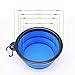 EDOTFISH Silicone Collapsible Dog Bowl Travel Portable Dog Bowl(12oz) Portable Foldable and Expandable Travel Bowl/Pet Food Bowl/Cat Water Bowl