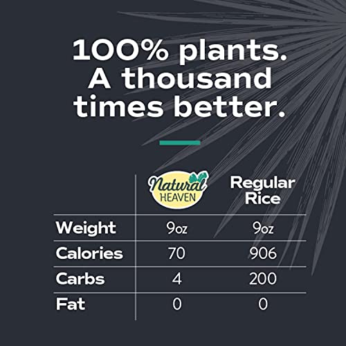 Natural Heaven Rice, Hearts of Palm Rice, Brown Rice, Gluten Free