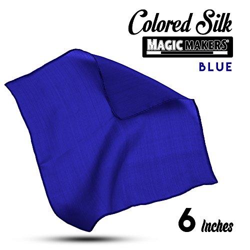 Magic Makers Professional Grade 6 Inch Magician's Silk - Blue