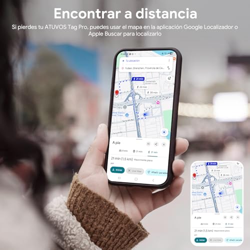 ATUVOS Smart Air Tag Card Pro Tracker for Android & iOS, Dual System Rechargeability Wallet Finder Compatible with Google Locator or Apple Search App for Wallets, Suitcases, Luggage, 2 Pack