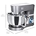 Best Choice Products 6.3qt 660W 6-Speed Multifunctional Tilt-Head Stainless Steel Kitchen Stand Mixer w/ 3 Mixing Attachments, Scraper Spatula, Splash Guard - Gray