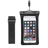 Floating Waterproof Case, CHOETECH Clear Transparent Cellphone Waterproof, Dustproof Dry Bag With Armband & Neck Strap for iPhone 7, 7 Plus, 6, 6s, and All Devices Up to 6 Inches