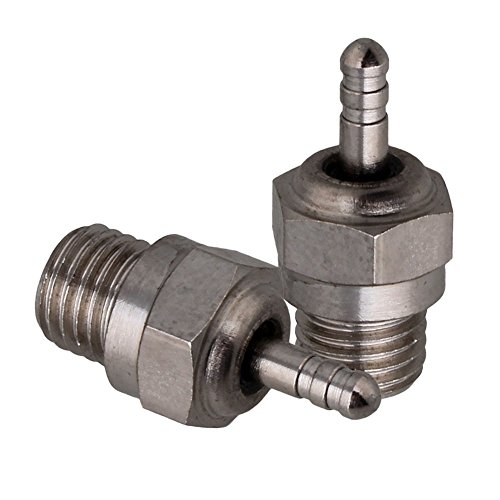Mxfans Silver RC 1:8 1:10 70117 Stainless Steel Glow Spark Plug for HSP N3 15~28 Hot Nitro Engines Pack of 12