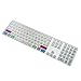 Dogxiong for iMac G6 Keyboard with Numeric Keypad NumberPad Print with: Logic Pro X Functional Shortcuts Hot Keys Design Silicone Keyboard Skin Cover [US/EU Layout]