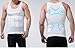 Mens Slimming Body Shaper Compression Undershirt (Large Black) 1 Free Gift