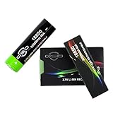 QSO 2 x 18650 Battery 3.7V 3000mAh Lithium Li-ion Rechargeable Batteries For Flashlight Head Light Lamp Torch and other device(2 Pieces)