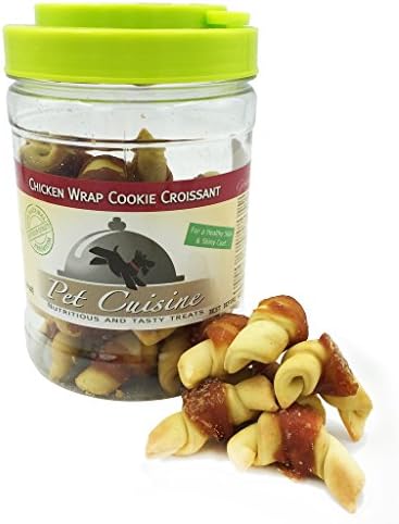 Pet Cuisine Dog Treats Puppy Chews Training Snacks,Chicken Wrap Cookie Croissant,12 oz
