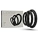LYNK Pleasure Products Loop Cock Rings - Medical Grade Silicone Penis Enhancer Set for Men - Last Longer & Get Harder Erections - Supports ED - Set of 3 Small Medium Large - Black