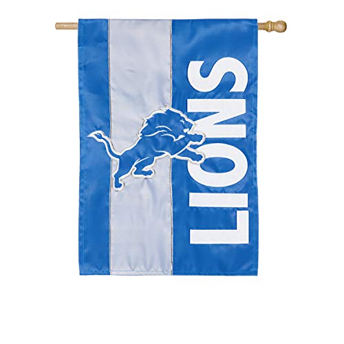Team Sports America Detroit Lions Embellish Reg Flag, Multicolor