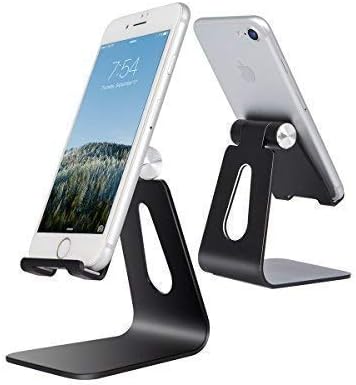 Desktop Cell Phone Stand Tablet Stand,Dock,Holder,Universal 270 Degree Multi-Angle Rotatable Cell Phone Mount for Cellphone Tablet (Black)