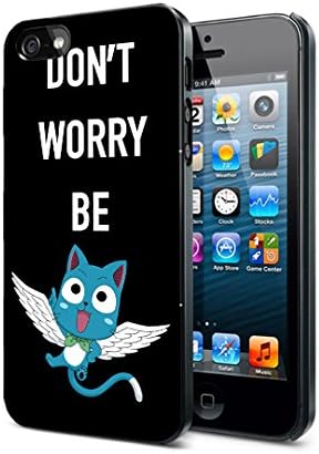 Don't Worry Be Happy Fairy Tail Anime Plastic Case For iPhone 5 5S SE